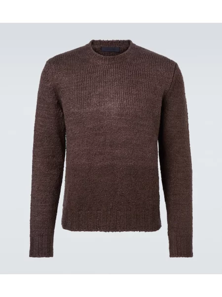 Svilen pulover Saman Amel rjava