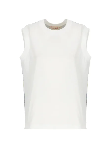 Koszulka Marni bez rękawów biała