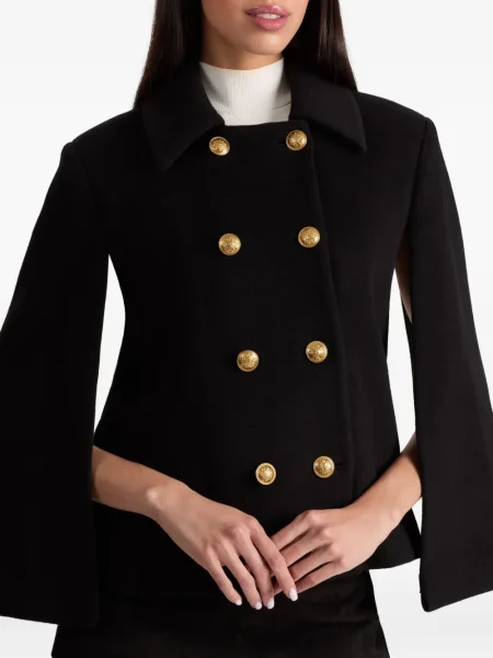 Geacă Alice + Olivia cu două rânduri de nasturi negru