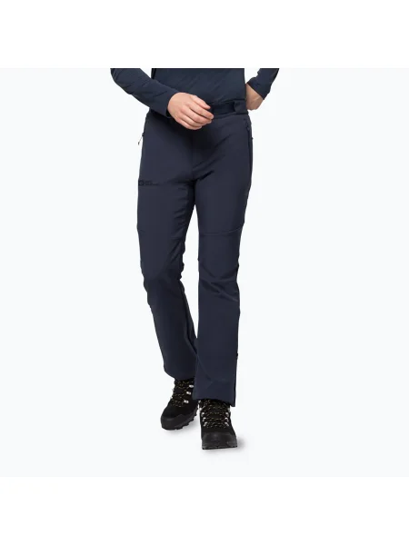Pantaloni de trekking pentru bărbați Jack Wolfskin Stollberg night blue albastru