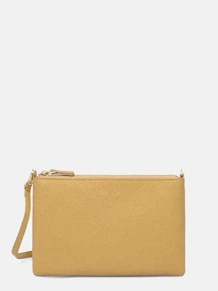 Coccinelle geantă crossbody pentru femei din piele BEST CROSSBODY galben