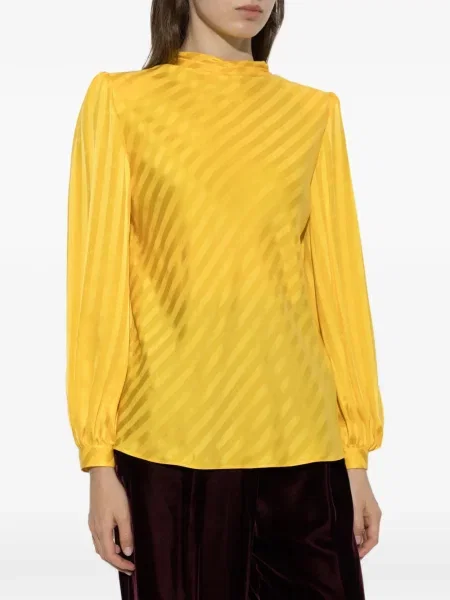 Top Valentino Garavani din jacard galben