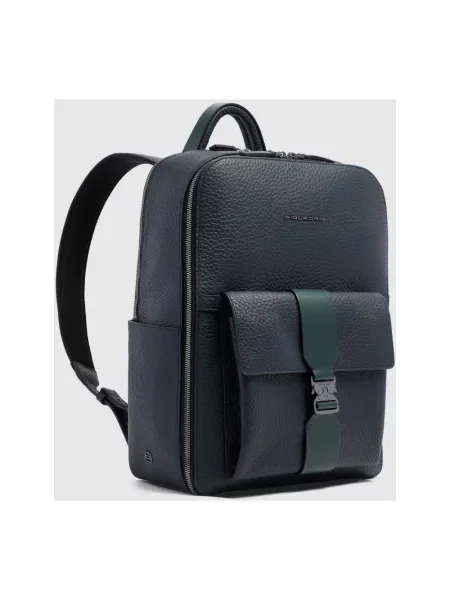 Torba Piquadro skórzana niebieska