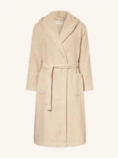Marc O'polo Płaszcz Kąpielowy Z Kapturem beige biały
