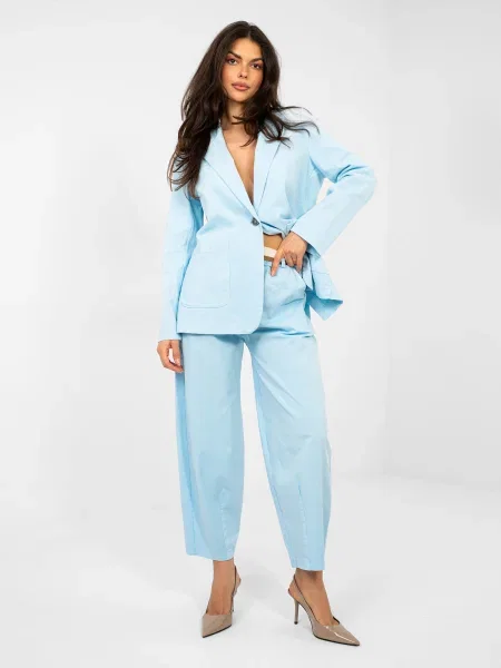 Pantaloni Italy Moda albastru