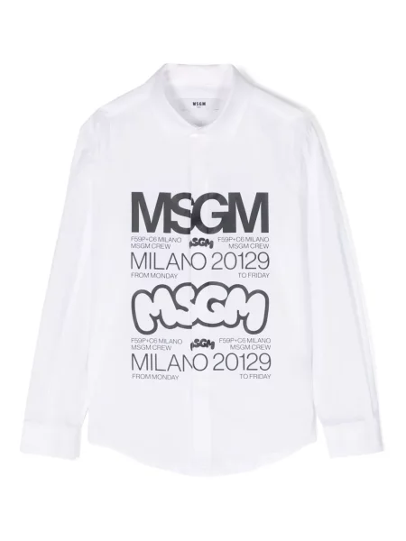 Koszula dziecięca Msgm biała