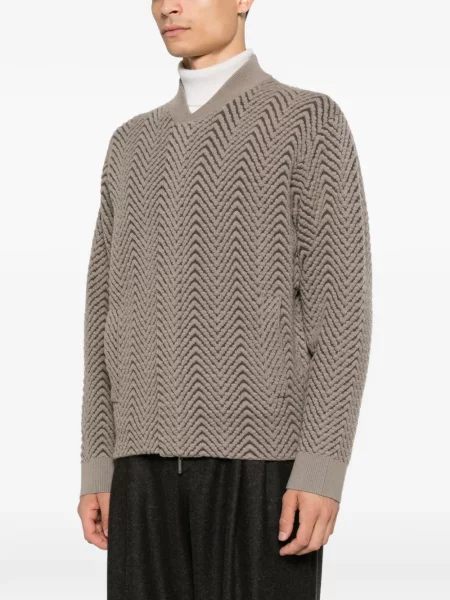 Ușor geacă Emporio Armani tricotate