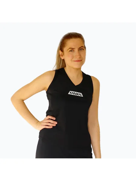 Tricou de tenis pentru femei Karakal Pro Tour Vest negru