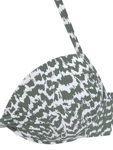LASCANA Bikini zgornji del oliva bela