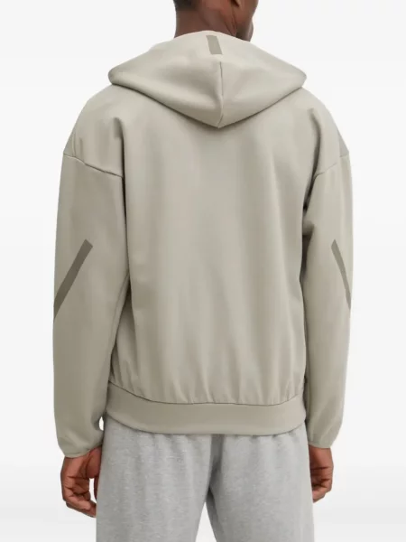 Top Adidas z autografem garniturowy w kwiatki czarny