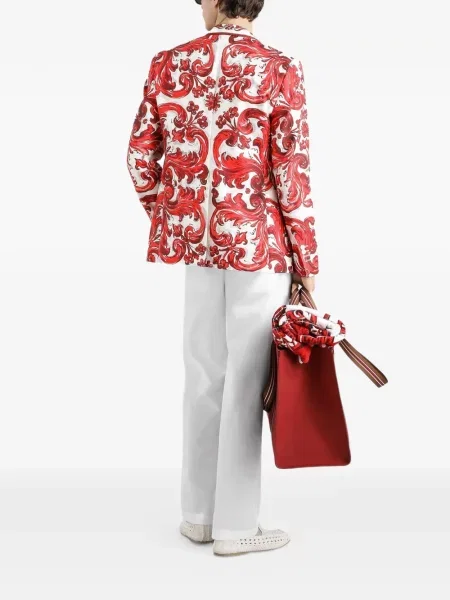 Cămașă Dolce & Gabbana de mătase alb