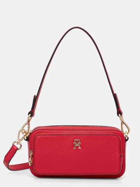 Tommy Hilfiger geantă crossbody pentru femei roșu