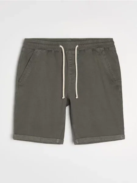 Sinsay Džínové kraťasy jogger zelená