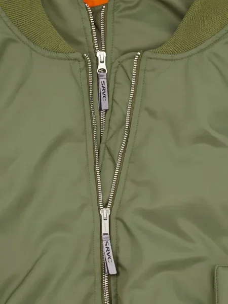 Geacă bomber Srvc Studio cu glugă verde