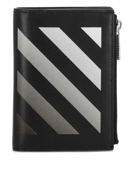 Portofel Off-white cu dungi cu imagine alb