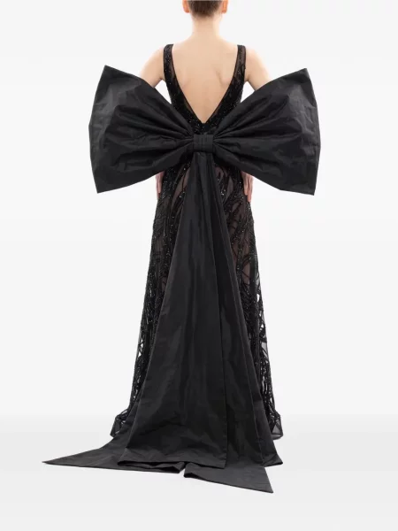 Rochie maxi Saiid Kobeisy cu paiete negru