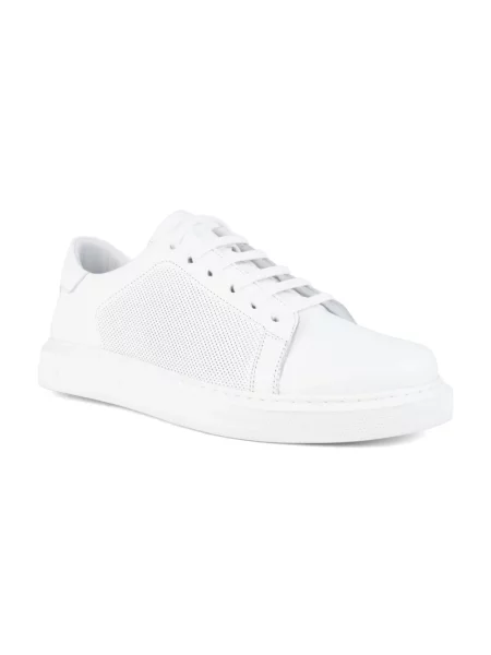 Sneakersy Sergio Moretti skórzane białe