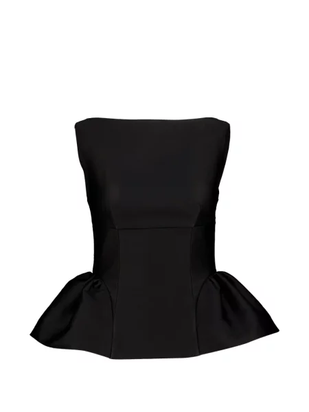 Tafta top Roland Mouret negru