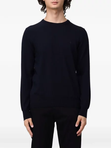 Pulover Brooksfield cu broderie albastru