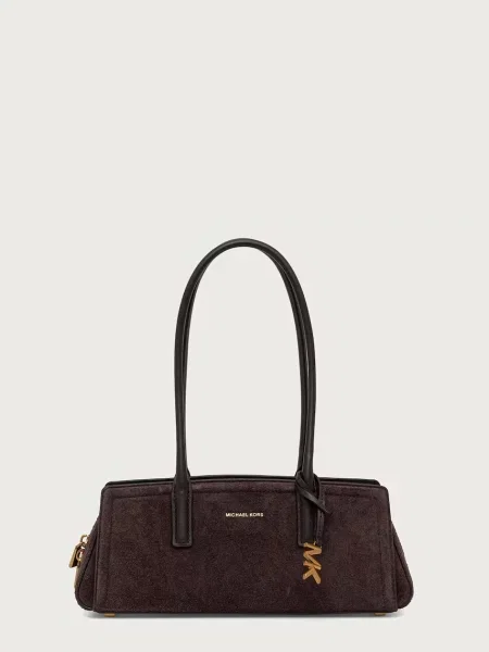 MICHAEL Michael Kors geantă baguette pentru femei din piele întoarsă LAILA maro