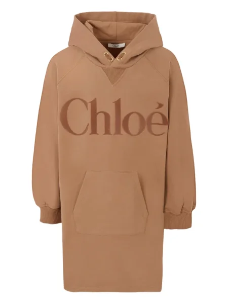 Dětské šaty Chloé hnědé