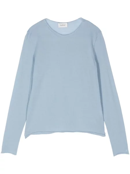 Sweter Mrz prążkowany niebieski