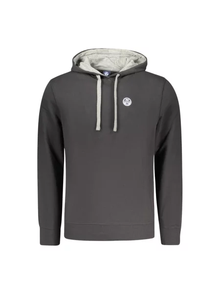 Bluza z kapturem North Sails z kapturem z długim rękawem z logo czarna