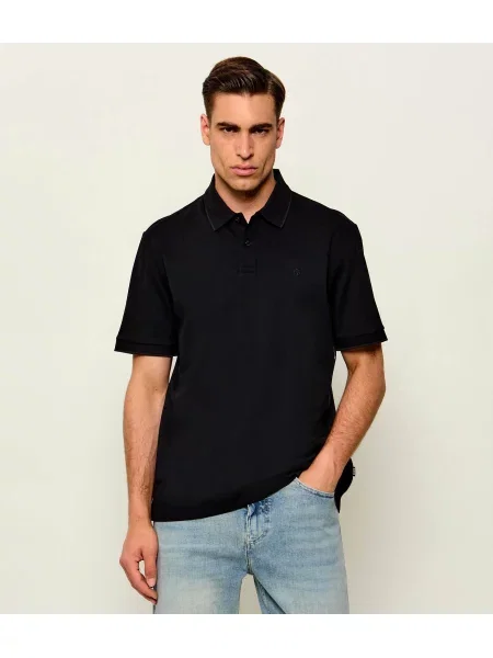 Tricou polo Boss Black negru