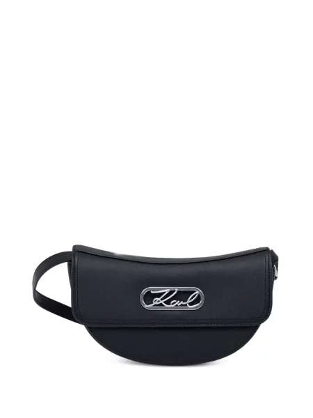 Geanta crossbody Karl Lagerfeld cu autograf negru
