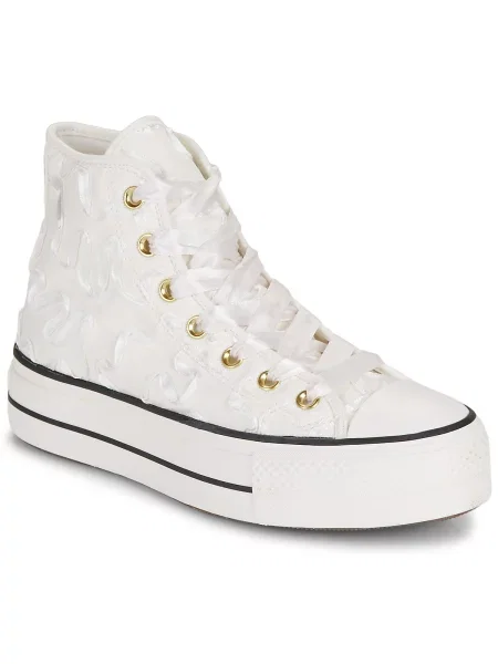 Členkové topánky Converse biela