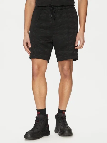 HUGO Pantaloni scurți sport negru