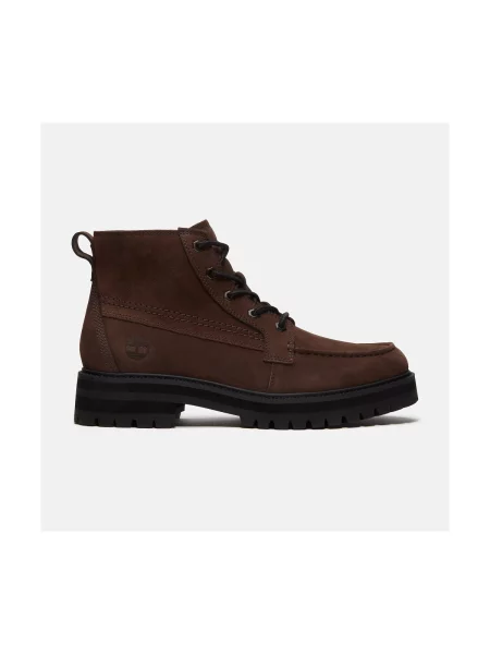 Pantofi Timberland cu șireturi din dantelă maro