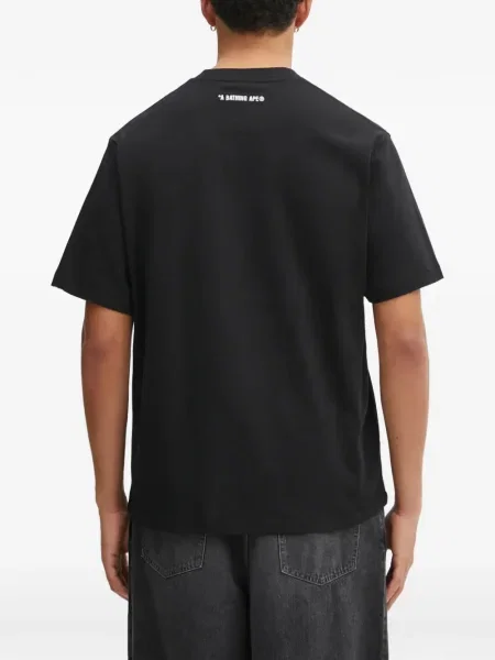 Tricou A Bathing Ape® cu imagine negru