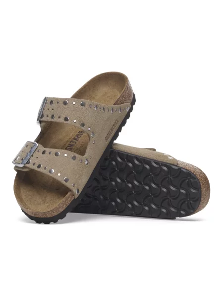 Trampki Birkenstock Arizona Rivets Suede Leather Taupe EUR 38 beżowe