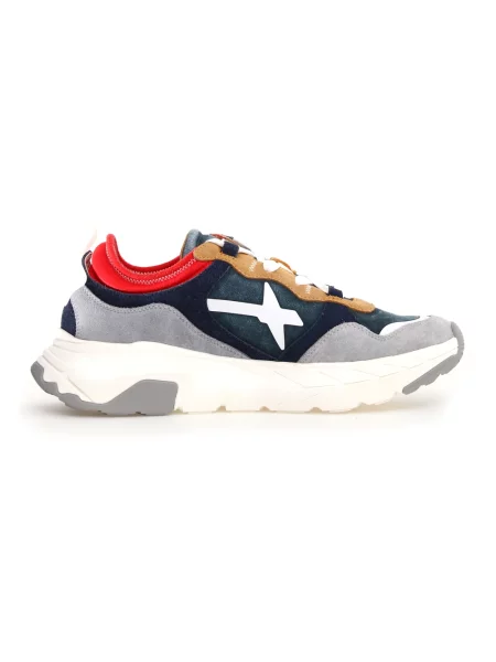 Sneakersy W6yz zamszowe niebieskie