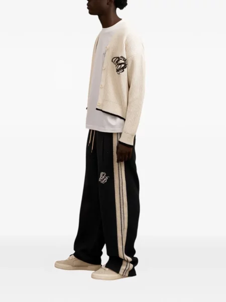 Pantaloni Only The Blind cu dungi gri