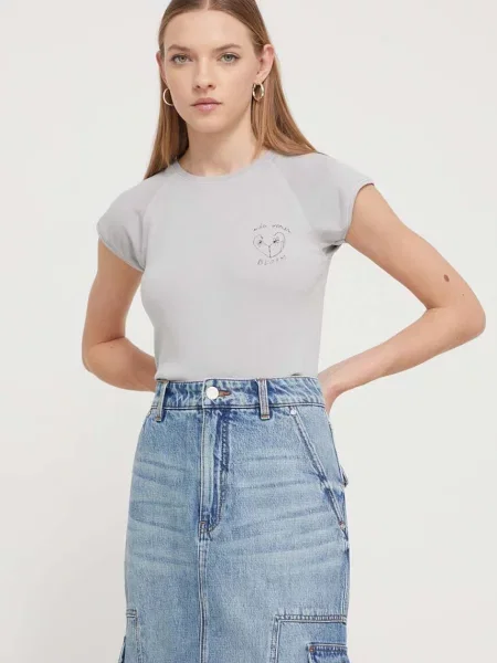 Desigual tricou femei gri