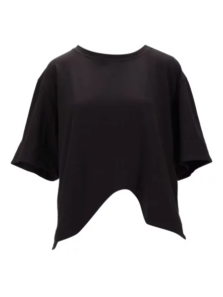 Krótka koszulka Niccolò Pasqualetti asymetryczna czarna