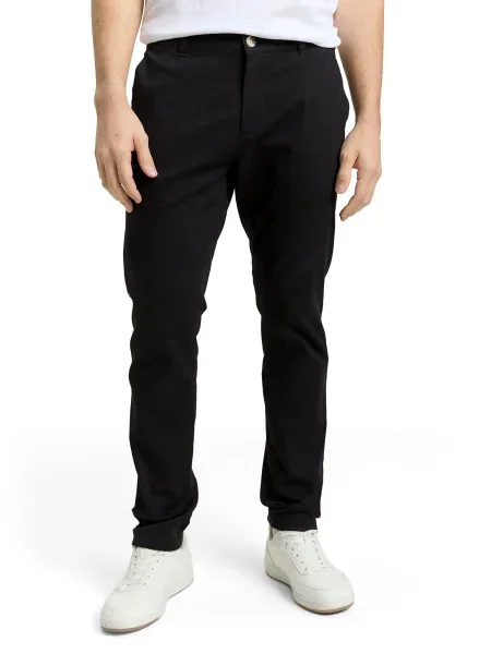 TOM TAILOR Chino hlače črna