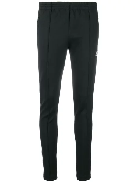 Pantaloni Adidas alergare cu autograf negru