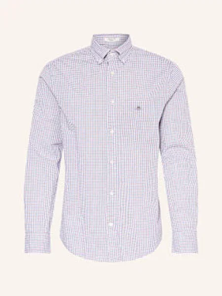 Gant Košile Regular Fit tmavě modrá/ tmavě červená černá