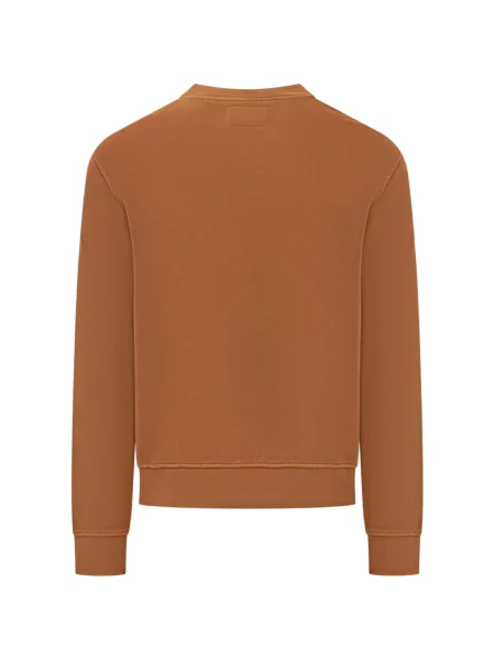 Hanorac crewneck Bl'ker cu decolteu rotund maro