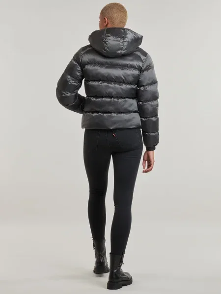 Bunda Superdry s kapucňou čierna