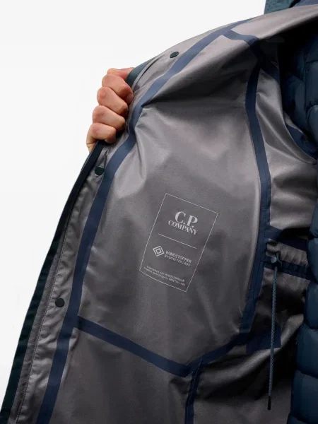 Kaput C.p. Company s kapuljačom plava