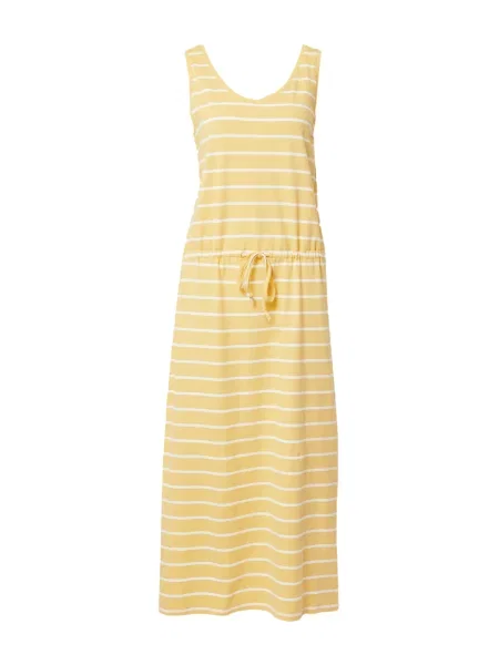 Rochie fără mâneci B.young fără mâneci cu dungi până la genunchi alb