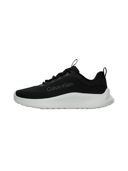 Sneakerși Calvin Klein din piele negru