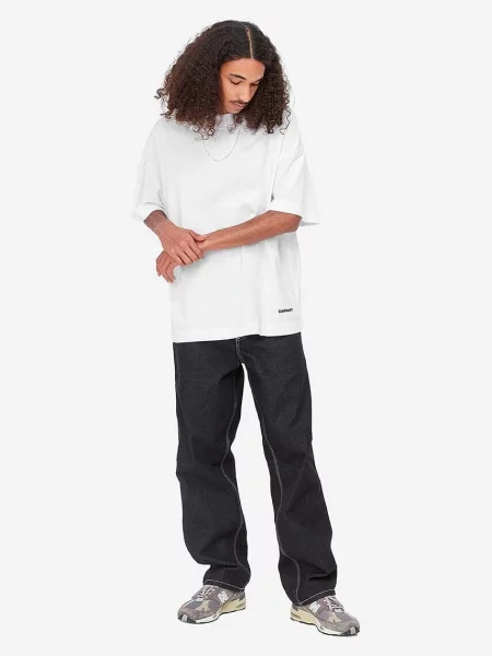 Μπλουζάκι Carhartt WIPS/S Link Script T-Shirt λευκό