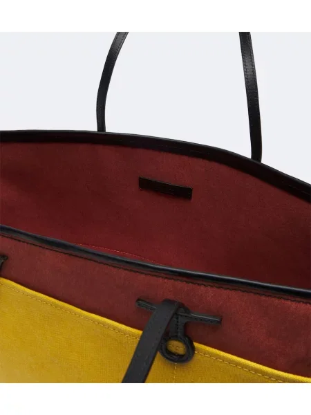 Platno shopper torbica Jw Anderson s črtami