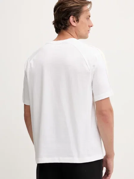 Calvin Klein Performance T-shirt z bawełną beżowa