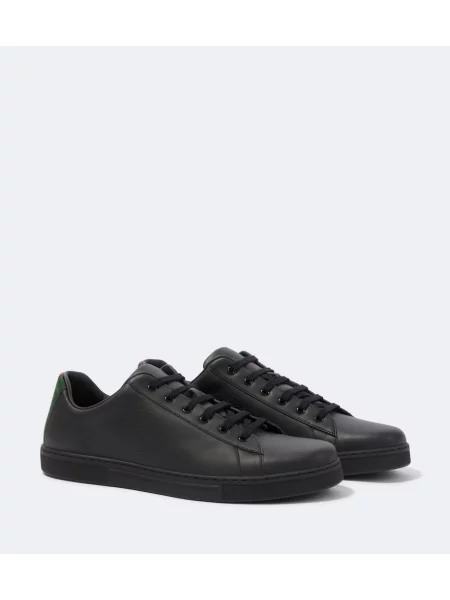 Sneakerși Gucci Ace din piele cu dungi negru